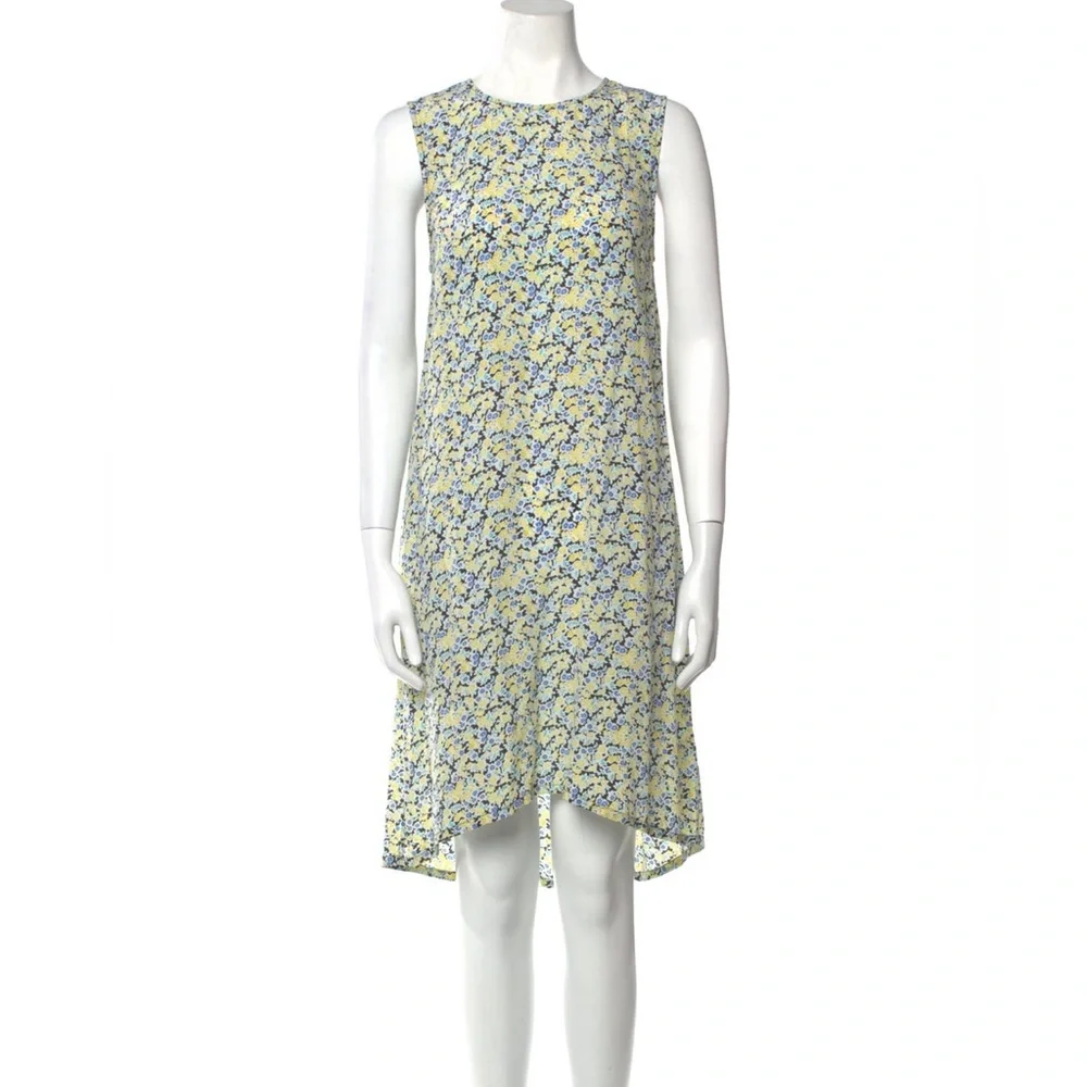Equipment 100% Silk Floral Hi-lo Sleeveless Dress - Picture 3 of 9